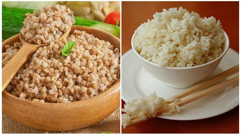 Buckwheat and rice diets for gout