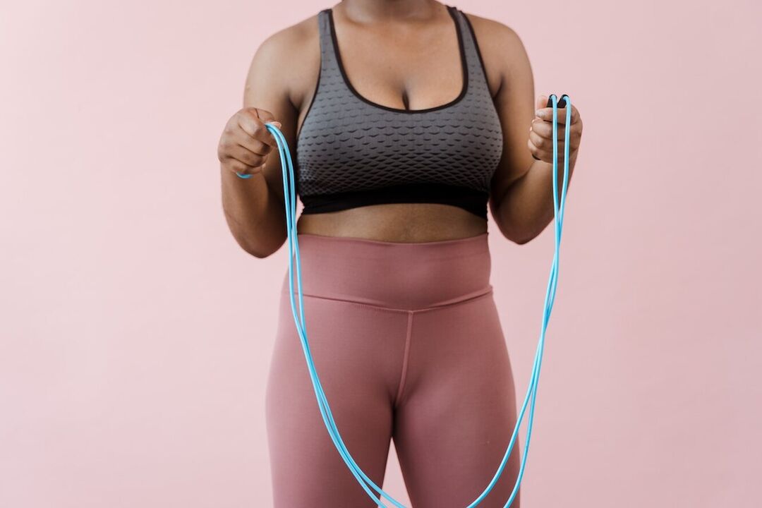 Jumping rope is a cardio workout that can help you lose weight in the abdominal area