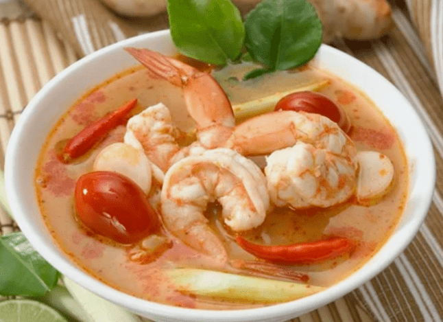Soup Tom Yam with shrimps