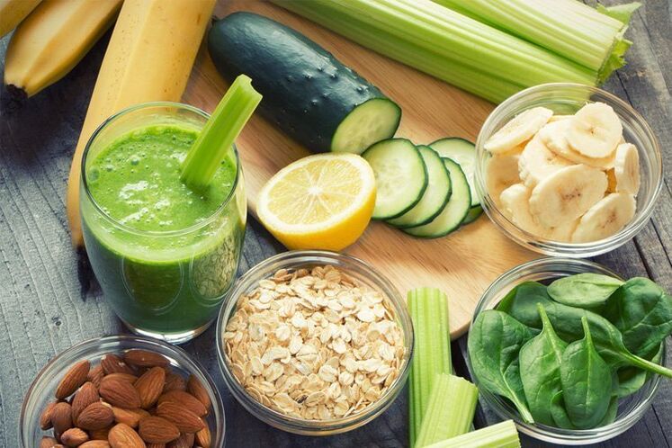 Fruit and vegetables with real diet