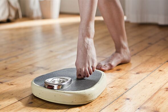Weighing on a scale
